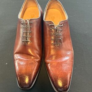 Classic Brown Leather Men's Oxfords